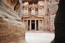 the most popular part of Petra, the Treasury was estimated to be over 2,000 years old