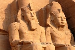 King Ramses II celebrated his love to Queen Nefertari by building her the great temple of Abu Simbel temple in Nubia, south of Aswan. There is no wonder why historians found love poetry written by the king Ramses II for his dead queen in Nefertari’s tomb.