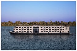 Luxury Nile cruise sailing between Luxor and Aswan