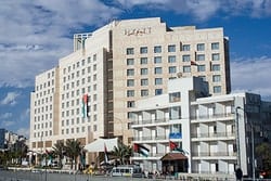 The Grand Hyatt in Amman is located in the heart of the city where it offers central access to the city's main landmarks. The rooms in Grand Hayatt are well appointed, with many options of style, size, and luxury with arabesque decor.