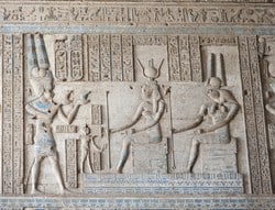 Kom Omb temple was built by the Romans for God Horus and God Sobek