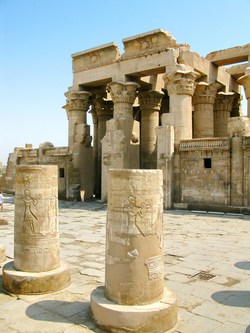 Kom Ombo temple is located in Upper Egypt between Luxor and sawn, about 85 miles south Luxor and 35 miles North of Aswan. The history of this beautiful temple dates back to the Graeco – Roman period (332 B.C – 395 A.D). What’s special about this temple, it is in fact a double temple. It was dedicated to God Horus, the falcon headed god and God Sobek, the crocodile god.