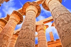 Luxor Temple is located in the East Bank of Luxor. It was build for the God Amun Ra and his wife goddess Mut.