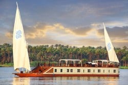 Sonesta Amirat Dahabeya will take you back in time to a gentler, more gracious era in a 7 Nights cruise experience between Luxor and Aswan in a unique trip down the Nile by a traditional, small sailing vessel that was commonly used during those elegant days of the monarchy (1920s – 40s).