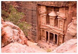 the most popular part of Petra, the Treasury was estimated to be over 2,000 years old