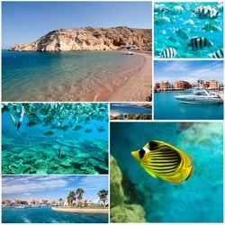 The beauty of Sharm Elsheikh. The beautiful city located by the Red Sea