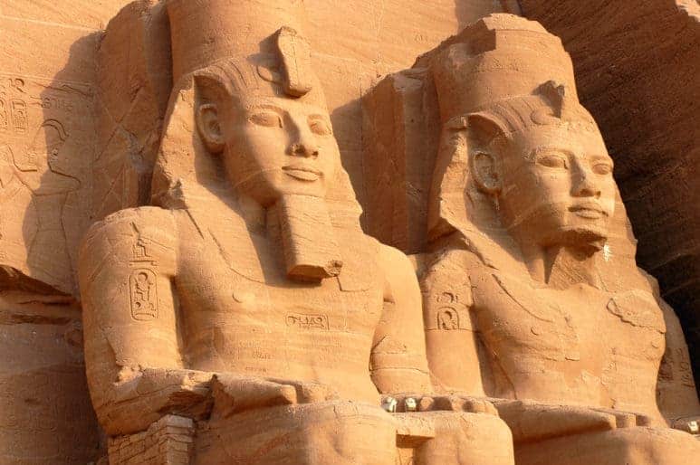 Temple of Ramesses II, Abu Simbel, Egypt. One of the ancient Egypt greatest monuments in Aswan