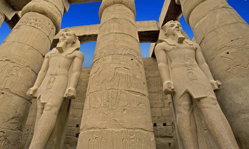 Statue of Ramesses II at Luxor Temple in Egypt