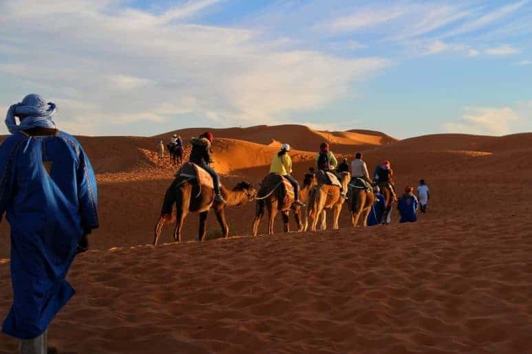 Camel ride in Chefchaouen