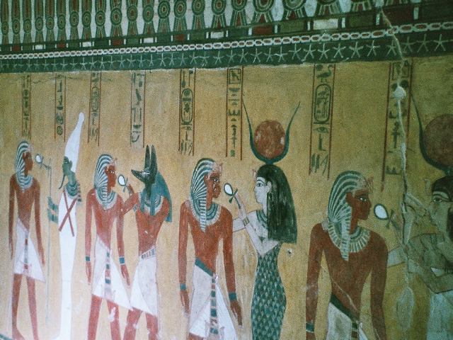 Amazing paintings in the Valley of the Kings