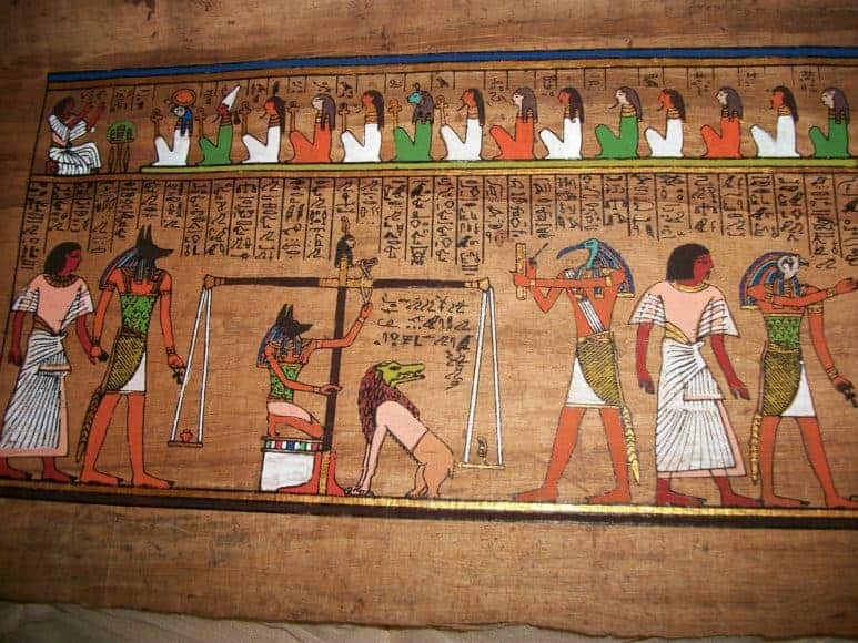 The court Scene in the Valley of the Queens in Luxor