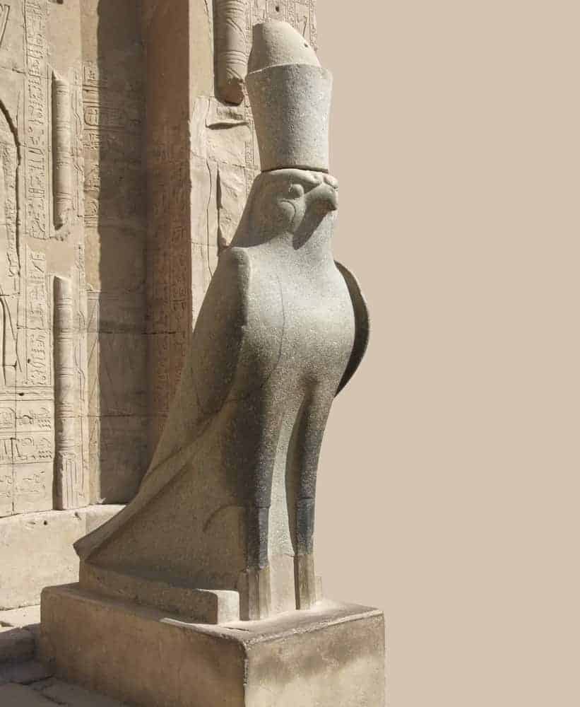 Statue located around the Edfu Temple of Horus