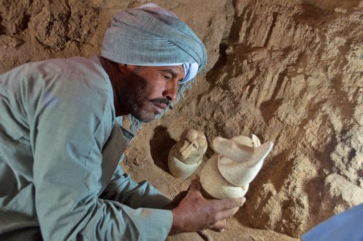 Mummies and Over 1,000 Sculptures Found in Newly Uncovered Tomb in Luxor, Egypt