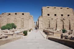 Huge ancient temple complex at sightseeing holidays in Egypt