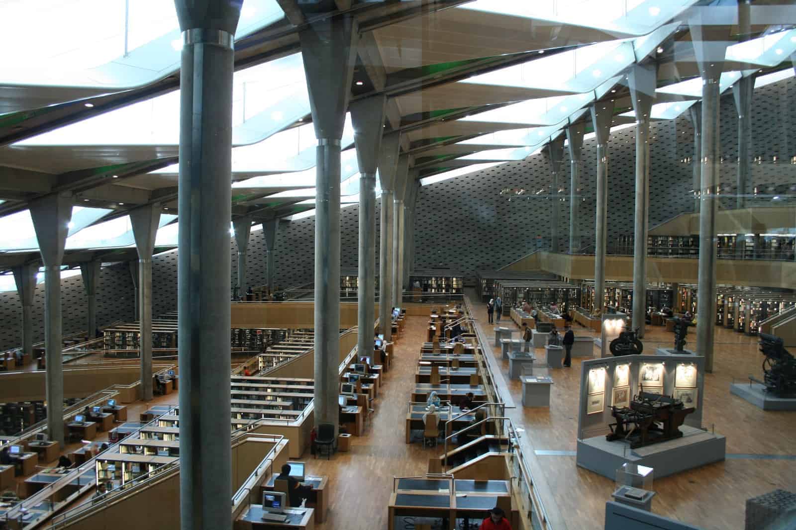 The library is considered one of amazing sights in Alexandria