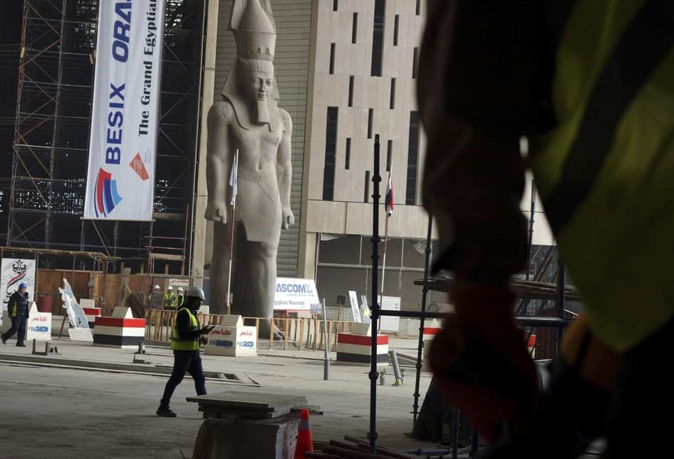 King Ramsses II in the Great Egyptian Museum. Photo: Construction Week Online