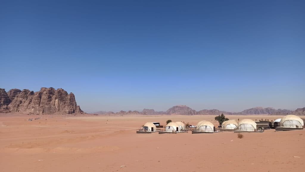 Desert camp in Wadi Rum, Jordan