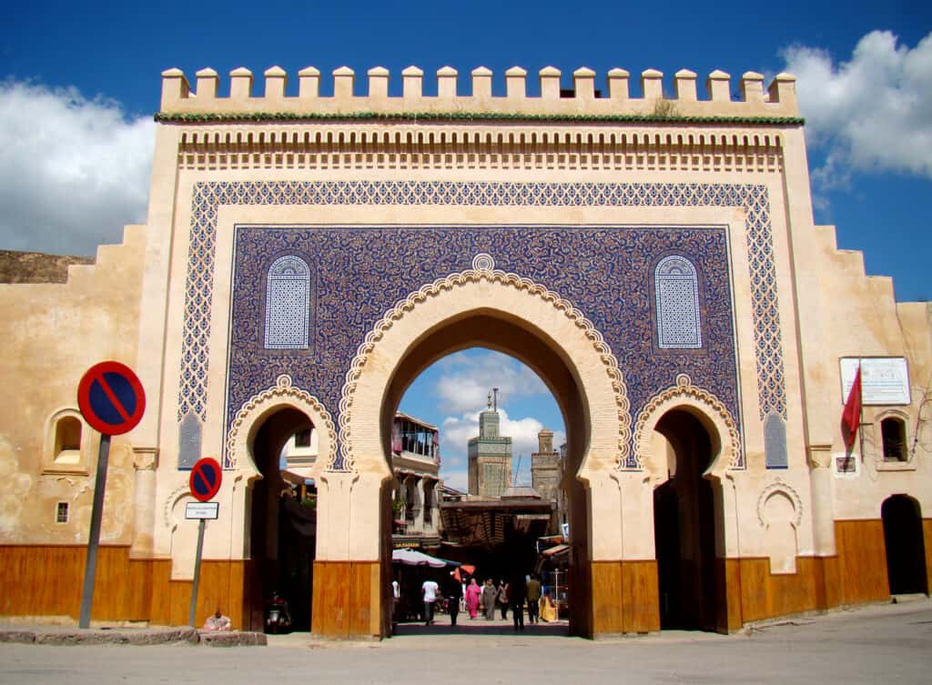 The Blue Gate to Fes, Morocco