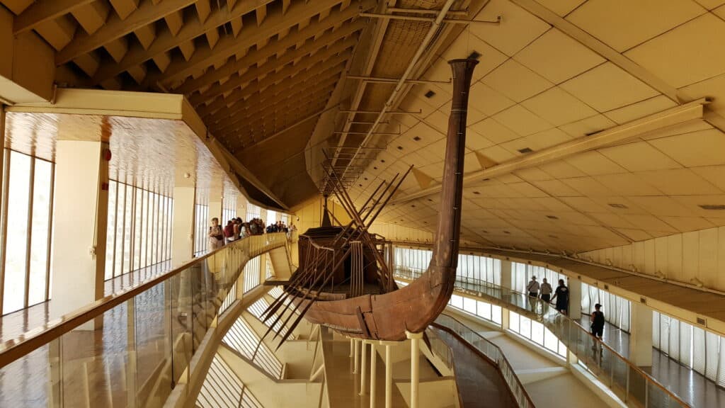 The Khufu ship at the Giza Solar boat museum