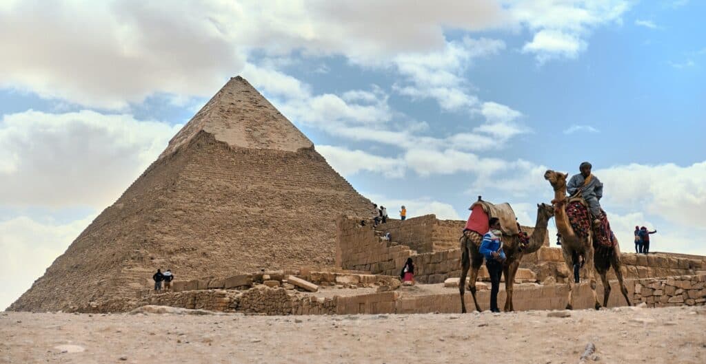 Camel ride at the Pyramids