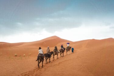 Camelback ride, Morocco